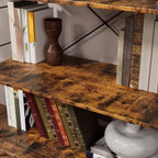 Étagère à livres moderne et simple de 45 pouces, étagère à livres en bois à 4 niveaux, étagère multifonctionnelle adaptée au salon et à la chambre