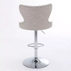 Tabourets de bar pivotants modernes, hauteur réglable 63,5-84 cm, revêtement en cuir PU avec dossier, pour îlot de cuisine, bar à domicile, comptoir