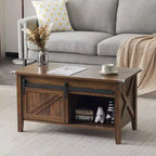 Table basse relevable avec rangement