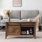 Table basse relevable avec rangement