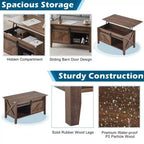 Table basse relevable avec rangement