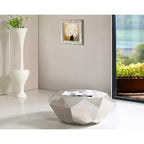 Table basse argentée