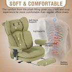 Fauteuil de bureau ergonomique grande taille, chaise d'ordinateur en cuir PU à dossier haut, fauteuil de direction à siège large avec repose-pieds et support lombaire