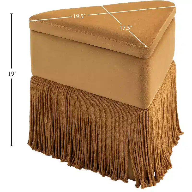 Pouf/Tabouret en velours