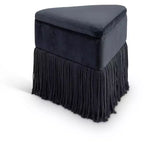 Meridian Furniture,Trivoli Velvet Ottoman/Stool