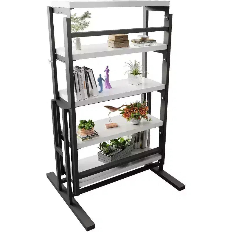 Étagère et Table 2-en-1 - Design Convertible Gain de Place