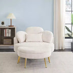 Canapé-lit moderne et compact avec pouf de rangement mobile, fauteuil rembourré pour salon, appartement