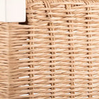 Tabouret de bar Newport en bois de 24 pouces avec assise en corde