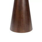 Table d'appoint ronde minimaliste rustique en marbre/bois