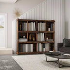 Étagère à Livres, Bibliothèque à 3 Niveaux avec Étagères Ouvertes, Organisateur de Rangement à 10 Cubes, Étagère à Livres Autoportante pour Chambre, Salon, Bureau