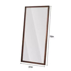 Miroir pleine longueur sur pied ou mural avec cadre en bois, 32*70
