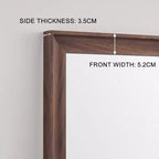 Miroir pleine longueur sur pied ou mural avec cadre en bois, 32*70